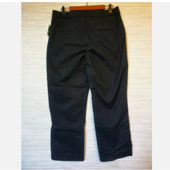 GAP 90's High Rise Slim Straight Ankle Khaki Black‎ Pants Size 10 - RETAIL $60 - Picture 9 of 11